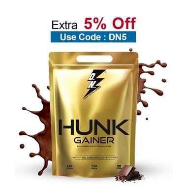 Divine Nutrition Hunk Gainer, 2.2 lb Belgium Chocolate