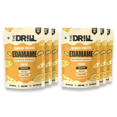 The Drill Crunchy Roasted Edamame,  Cheese (Pack of 6)  30 g 