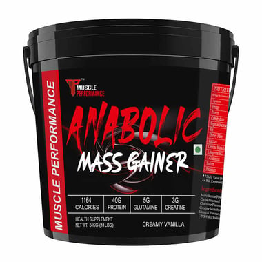 Muscle Performance Anabolic Mass Gainer,  11 lb  Creamy Vanilla 