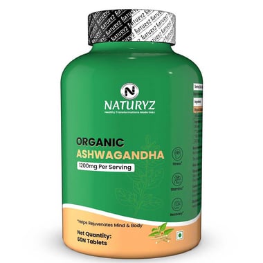 Naturyz Organic Ashwagandha 1200mg, 60 tablet(s)