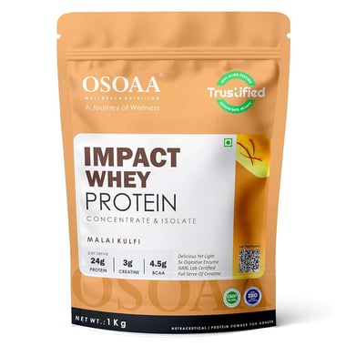 Osoaa Impact Whey Protein, 2.2 lb Malai Kulfi