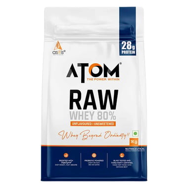 AS-IT-IS Nutrition ATOM Raw Whey Protein,  2.2 lb  Unflavoured 