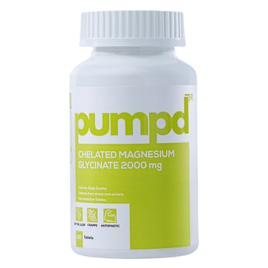Pumpd Chelated Magnesium Glycinate 2000mg, Unflavoured 120 tablet(s)