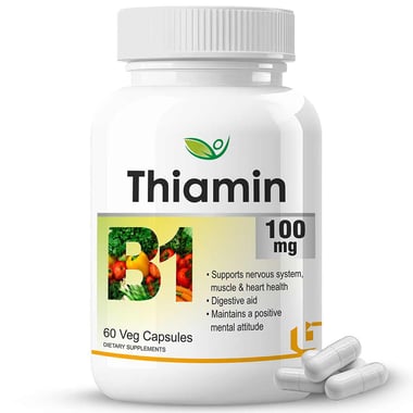 Biotrex Thiamin 100mg, Unflavoured 60 veggie capsule(s)