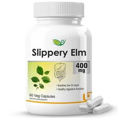 Biotrex Slippery Elm 400mg, 60 veggie capsule(s)