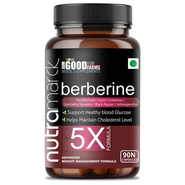 NutraMarck Berberine 5X,  90 capsules 