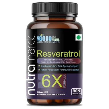 NutraMarck Resveratrol 6X, 90 capsules