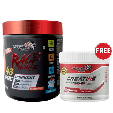 Muscle Garage Race Horse Pre Workout,  0.33 lb  Rocket Pop 