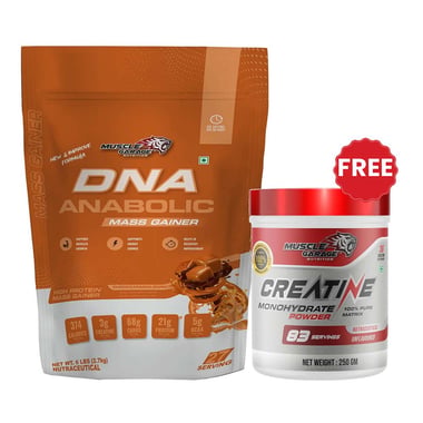 Muscle Garage DNA Anabolic Mass Gainer, 6 lb Choco Caramel