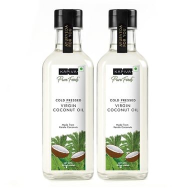 Kapiva Kerala Virgin Coconut Oil (Pack of 2),  0.5 L 