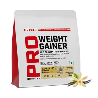 GNC Pro Performance Weight Gainer,  2.2 lb  Vanilla Ice Cream 