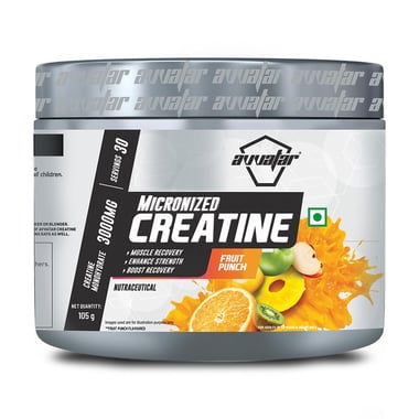 Avvatar Micronized Creatine,  Fruit Punch  0.23 lb 