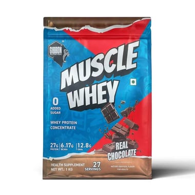 Gibbon Nutrition Muscle Whey, 2.2 lb Real Chocolate