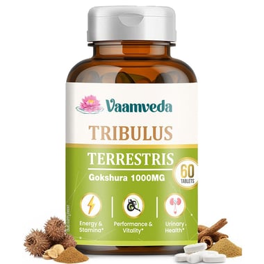 Vaamveda Tribulus Terrestris Gokshura 1000mg, 60 tablet(s) Unflavoured