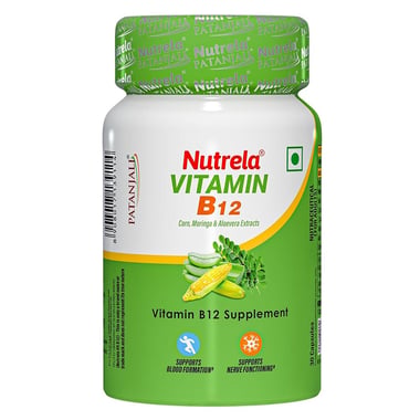 Nutrela Vitamin B12 Bio-Fermented, 30 capsules Unflavoured
