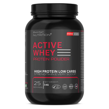 Physic Nutrition Active Whey Protein Powder, 2.2 lb Mango