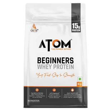 AS-IT-IS Nutrition ATOM Beginners Whey Protein, 2.2 lb Caramelized Banana