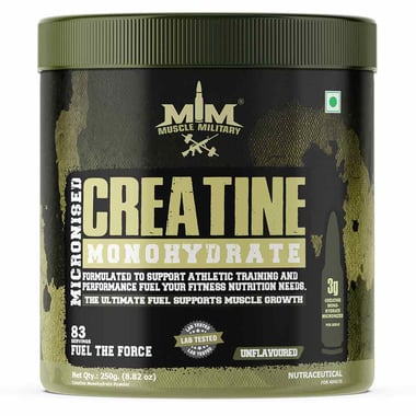 Muscle Military Micronised Creatine Monohydrate, Unflavoured 0.55 lb