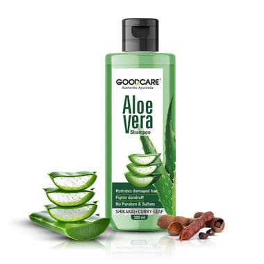 Goodcare Aloe Vera Shampoo, 200 ml for All Hair Types
