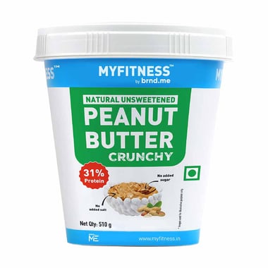 Myfitness by brnd.me Natural Peanut Butter, 510 g Crunchy