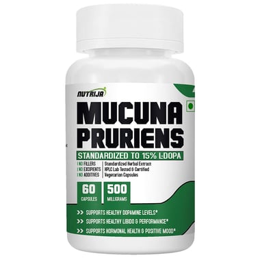 NutriJa Mucuna Pruriens Extract 500mg, 60 capsules