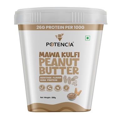 Potencia Mawa Kulfi Peanut Butter, 200 g Heritage Flavour High Protein