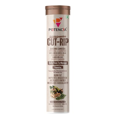 Potencia Cut-Rip Effervescent Lemon Cinnamon, 15 tablet(s)