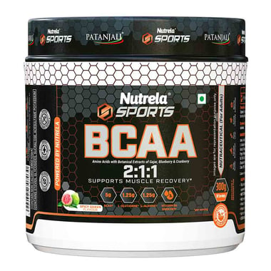 Nutrela Sports BCAA 2:1:1, 0.66 lb 30 Servings Spicy Guava