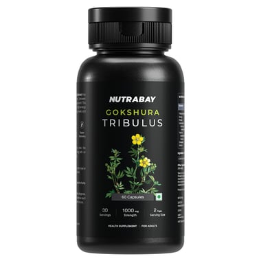 Nutrabay Wellness Gokshura Tribulus Terrestris,  60 capsules 