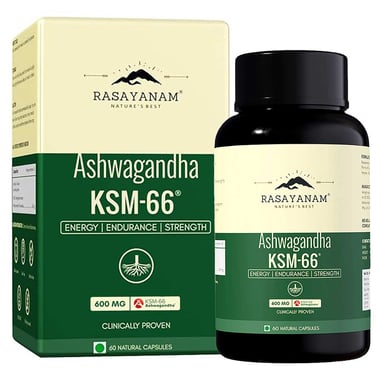 Rasayanam Ashwagandha KSM-66,  60 capsules 