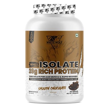White Wolf Whey Isolate,  2 lb  Smooth Chocolate 