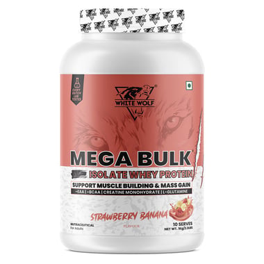 White Wolf Mega Bulk,  2.2 lb  Strawberry Banana 