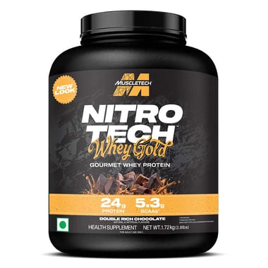 MuscleTech Nitrotech Whey Gold,  3.8 lb  Double Rich Chocolate 