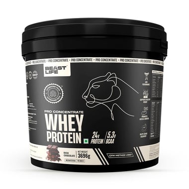 BeastLife Pro Concentrate Whey Protein, 8.14 lb Rich Chocolate