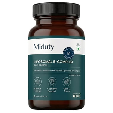 Miduty Liposomal B-Complex, Unflavoured 60 capsules