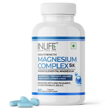 INLIFE Magnesium Complex 5x 2000mg, Unflavoured 60 tablet(s)