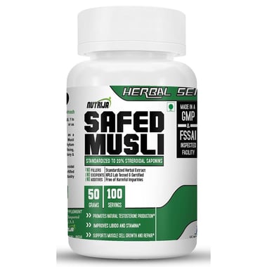 NutriJa Safed Musli Extract 500mg,  50 g 