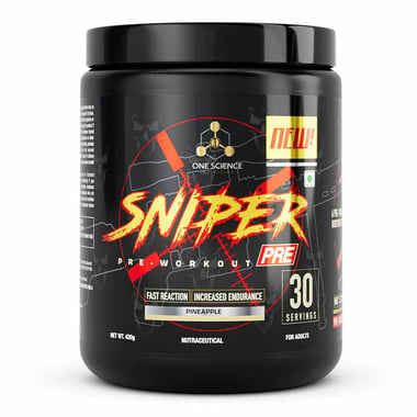 One Science Sniper Pre Workout, 0.93 lb Pineapple