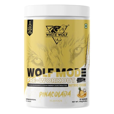 White Wolf Pre-Workout Wolf Mode,  1.06 lb  Pinacolada 