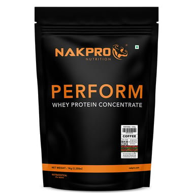 Nakpro Perform Whey Protein Concentrate, 2.2 lb Coffee