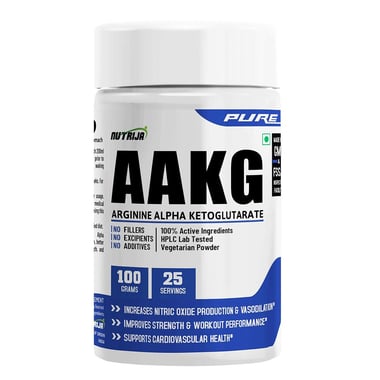 NutriJa AAKG- Arginine Alpha Ketoglutarate, 0.22 lb