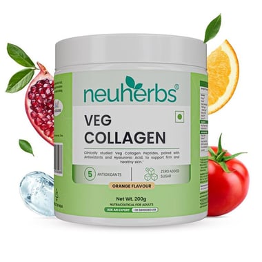Neuherbs Skin Collagen Booster with Hyaluronic Acid, 200 g Orange