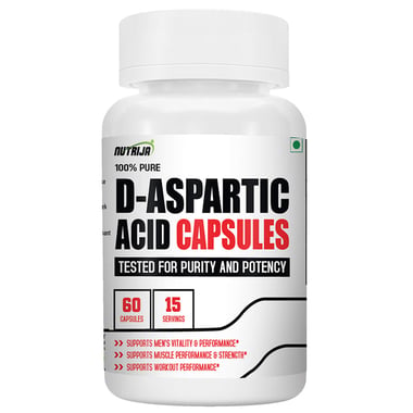 NutriJa D-Aspartic Acid (DAA), 60 capsules Unflavoured