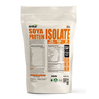NutriJa Soya Protein Isolate 90%, 2 lb Banana
