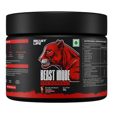 BeastLife Pre-Workout,  0.232 lb  Sex On The Beach 