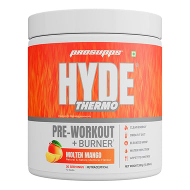 ProSupps Hyde Thermo Pre-Workout + Burner, 0.66 lb Molten Mango