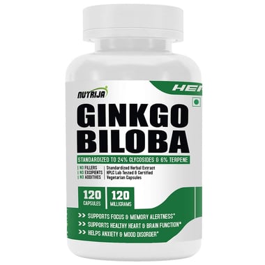 NutriJa Ginkgo Biloba Extract 120mg, 120 capsules