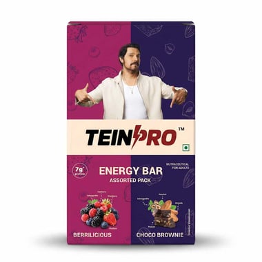 TeinPro Energy Bar,  6 bar(s)  Assorted (Berrilicious & Choco Brownie) 