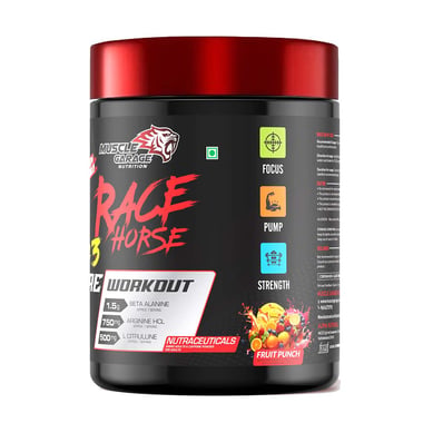 Muscle Garage Race Horse Pre Workout, 0.33 lb Fruit Punch