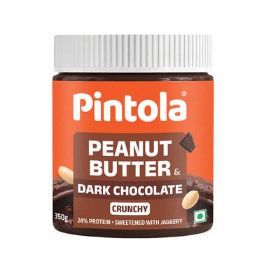 Pintola Dark Chocolate Peanut Butter,  0.350 kg  Crunchy 